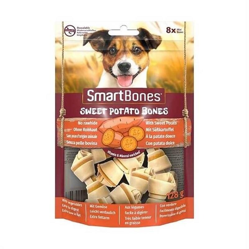 Smartbones Tavuk Ve Tatlı Patatesli Mini Düğüm Kemik Köpek Ödülü 128 GR 8 ADET | SRC: Barcode: 0810833027408